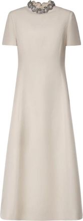 Valentino Garavani Midi Kleedjes - Dames - Casual kleedjes - Beige - S - Kleedjes