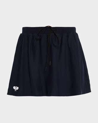Frame Denim The Tennis Drawstring Silk Skirt