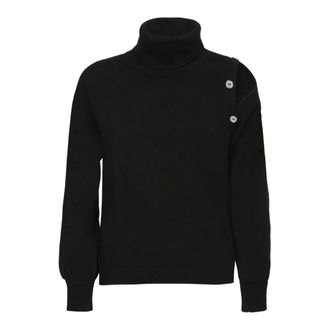 Blanca Vita Cashmere Truien - Dames - Cashmere truien - Zwart - S - Kasjmier - Truien & Vesten