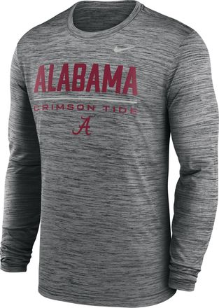 Nike Alabama Sideline Velocity Nike Mens Dri-FIT College T-Shirt in Grey | 02EQ06FABN-FG7