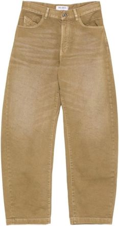 The Attico Wide-Leg Jeans Met Achterband - Dames - Loose Fit Jeans - Groen - W28 - Katoen - Jeans