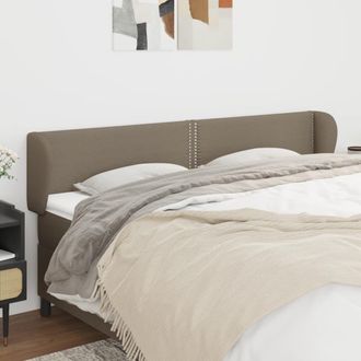 vidaXL Cabecero De Tela Gris Taupe 203x23x78/88 Cm Vidaxl