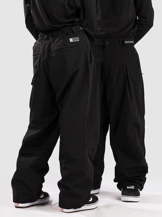 Souvenir Pleated Chino Pantalones negro