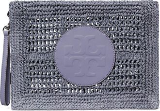 Tory Burch Ella Hand Crochet Wristlet in Gray at Nordstrom