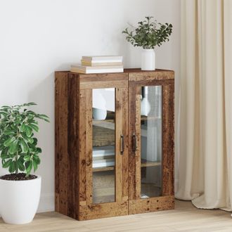 Berkfield Home Hanging Wall Cabinet Brown 69.5 x 34 x 90 cm Engineered wood