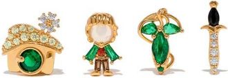 Girls Crew Lord of the Rings Frodo Set of 4 Stud Earrings in Gold at Nordstrom