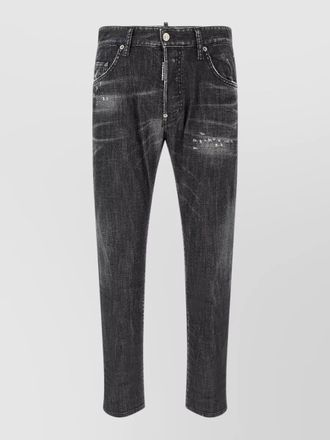 Dsquared2 skater jeans distressed detailing belt loops
