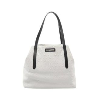 Jimmy Choo London Pre-owned Tote Bags, female, White, Size: ONE SIZE Pre-owned Sofia M Leather Tote Bag