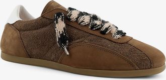 Represent Mens Sneakers Suede & Nubuck Brown Leather Trainers