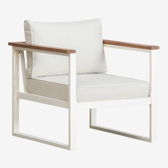 Sklum Sklum - Sill&oacute;n De Jard&iacute;n En Aluminio Y Madera De Acacia Lipov