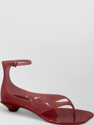 Chlo&eacute; jelly thong sandals open toe design
