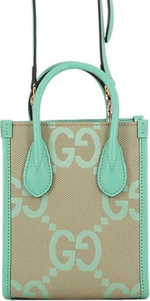 Gucci Pre-owned Gucci Mini Jumbo GG Canvas Interlocking G Satchel Ladies VWE75632XFOUWNTH