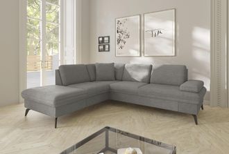 Sit&more Ecksofa »Morris Jubi L-Form, B: 238 cm« mit Armteilfunktion & 1 Zierkissen, optional Bettfunktion