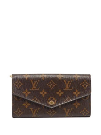 Louis Vuitton Sarah monogram canvas wallet - Brown