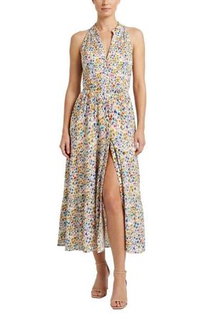 Change of Scenery Tracy Cotton Printed Tiered Midi Shirtdress in Wildflower Fields at Nordstrom, Size X-Small