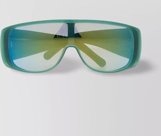 Maison Margiela sunglasses with green frame and mirrored lenses