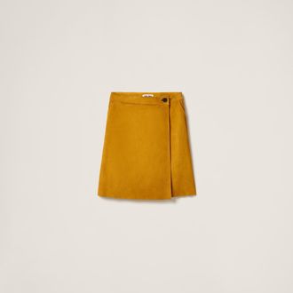 Miu Miu Suede wraparound skirt