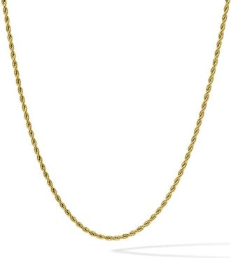 Vincero Mens Rope Chain Necklace in Gold at Nordstrom, Size 23