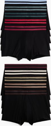 H&M 10er-Pack Trunks aus Baumwolle - Schwarz/Braun