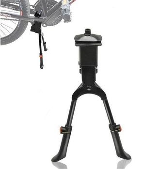 OEM 1 Unidad, Soporte Para Bicicleta De Doble Pata, Soporte De Aluminio Ajustable Para Bicicleta, Negro (altura Ajustable: 32-36 Cm)