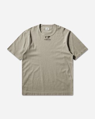 C.P. Company Men s 20/1 Jersey Graphic T-Shirt Moss Grey