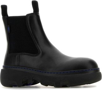 Burberry Mens Mini Creeper Ankle Boot Black Leather