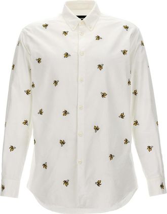 Dsquared2 White Fruit Embroidery Shirt
