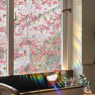 OEM L&aacute;mina Decorativa Para Ventanas Con Efecto Vidriera - Autoadhesiva - Aspecto Antiguo - Decoraci&oacute;n