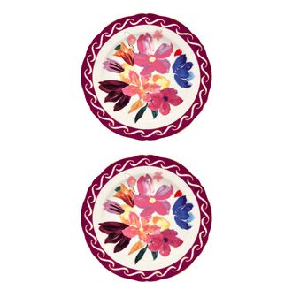 BITOSSI HOME Fruit Plate Cm.20,5 Bouquet Porpora - Set 2