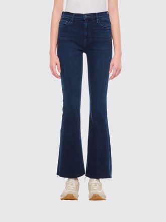 Mother Jeans The Weekender Fray a zampa in denim stretch a vita alta