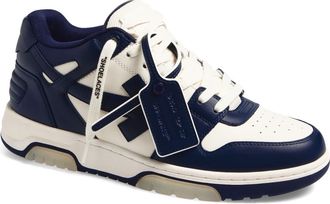 Off-white Out of Office Low Top Sneaker in Off White - Petrol Blue at Nordstrom, Size 14Us