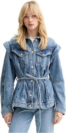 HUGO BOSS Giacca di Jeans C Chinched - Dames - Spijkerjassen - Blauw - S - Katoen - Jassen