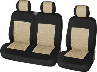 OEM Fundas Universales Para Asientos De Coche, Fundas Para Asientos 2+1, Poli&eacute;ster Repelente Al Agua, Ajuste Universal, Gris