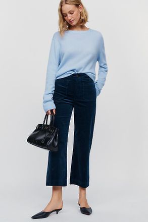 Maeve Colette Corduroy Cropped Wide Leg Pants