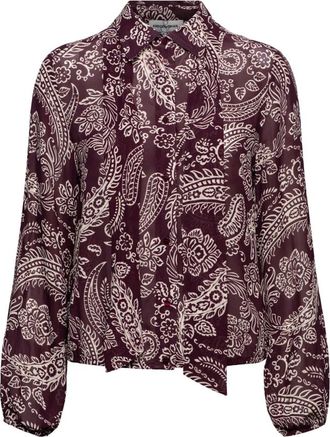 &Co Woman Overhemden, Dames, Rood, 3Xl, Alisha Paisley Blouse