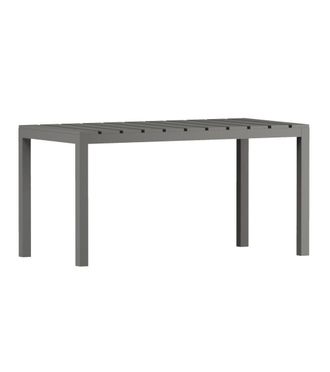Home Heavenly Mesa de comedor para interior o exterior en gris 75 x 120 x 80 cm