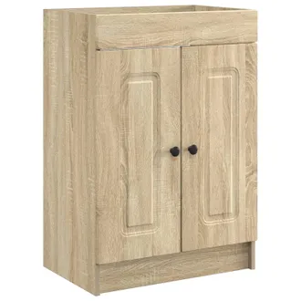 vidaXL Cabinet Debajo Del Fregadero Roble Sonoma 78,5 X 37,5 X 81 Cm Vidaxl