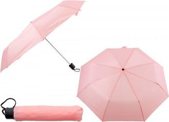 Generic Folding Pink Compact Umbrella for Ladies Womens