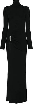 Brandon Maxwell Lainey gedrapeerde maxi-jurk - Zwart