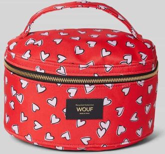 Wouf Kosmetiktasche mit Label-Badge Modell Crush in Rot, Größe 1