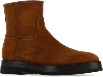 Santoni Mens Boot Brown Suede
