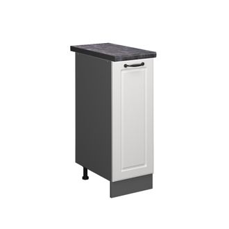 Vicco Armario De Farmacia R-line, Blanco Casa De Campo, 30 Cm, Et Antracita