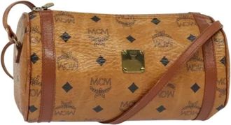 MCM Tweedehands leren schoudertassen - Dames - Vintage Schoudertas - Bruin - ONE Size - Leer - Vintage