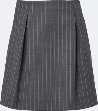 Valentino Pinstripe virgin wool miniskirt