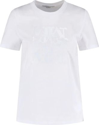 Max Mara T-shirt con logo - Bianco