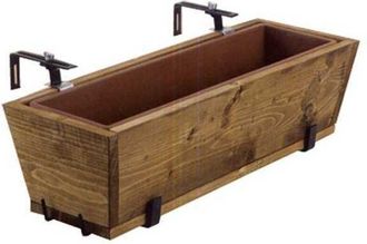 OEM Soporte Para Macetas De Balc&oacute;n Con Marco De Madera, Maceta De 55x22 Cm, Buzzi