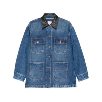 SIMKHAI Dames, Jassen, Blauw, Maat: S Katoen