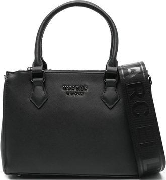 Marc Ellis logo-plaque tote bag - women - Polyurethane - One Size - Black