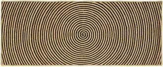 vidaXL Alfombra Natural Y Negro 80 X 200 Cm Yute Vidaxl