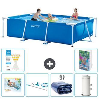 Intex Piscina Con Estructura Rectangular - 300x200x75 Cm - 7-piezas S96